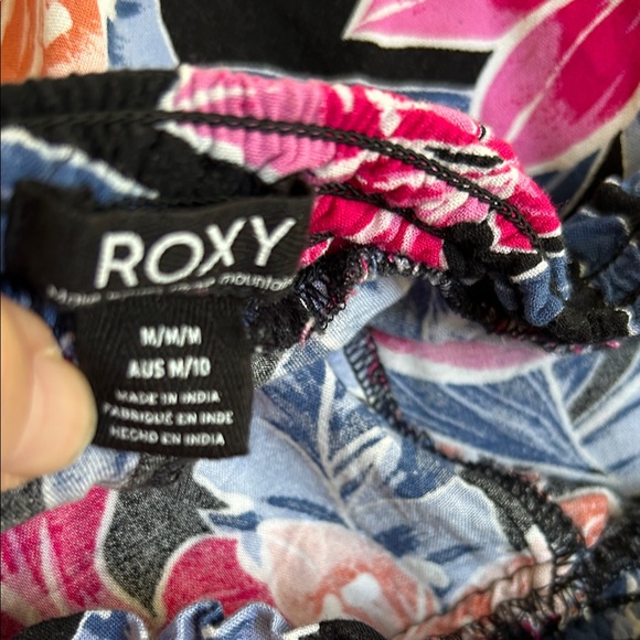 Roxy Floral Wide-Leg Pants M - Picture 7 of 8